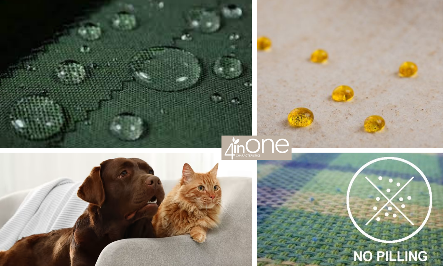 fabrics treated with 4inONE