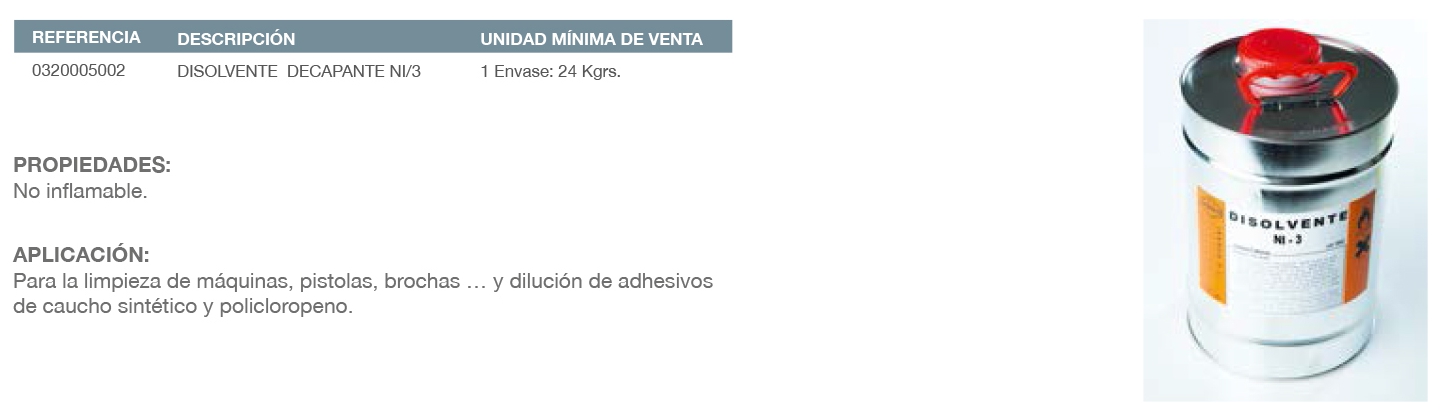 Disolvente NI3