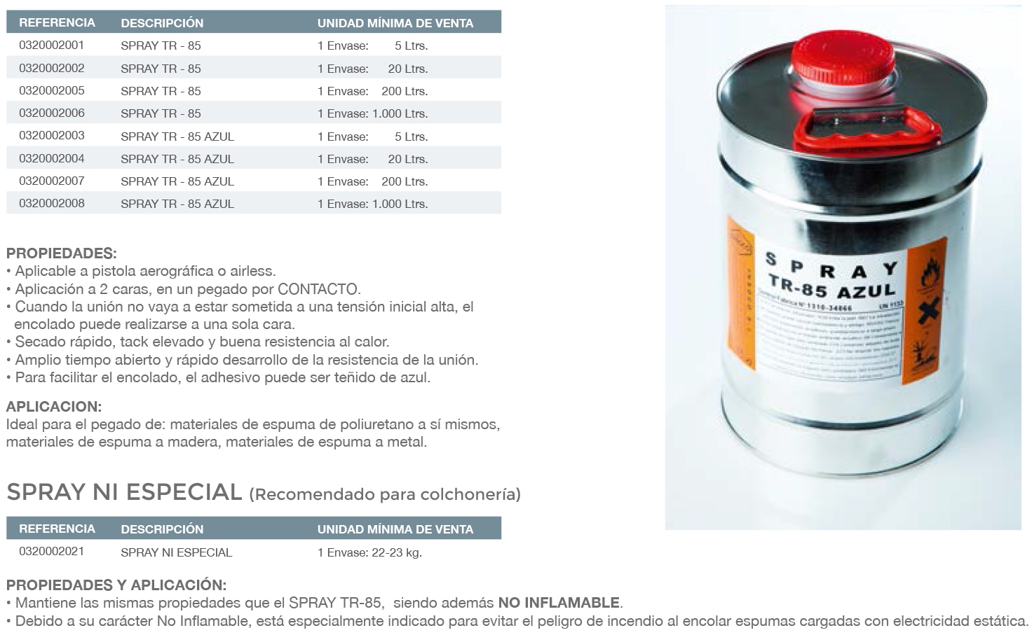Spray TR85