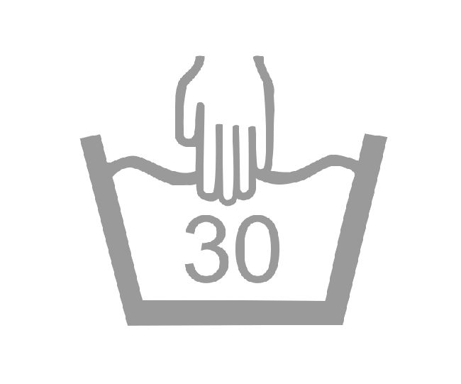 Lavado a mano maximo 30º
